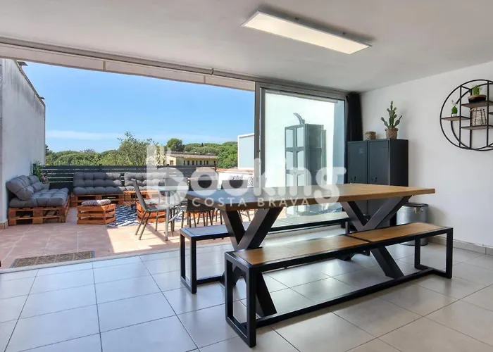 Begonias Per 4 Persones Amb Gran Terrassa Chill Out A 10 Minuts De La Platja Апартаменти