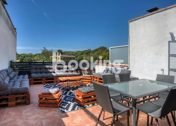 Begonias Per 4 Persones Amb Gran Terrassa Chill Out A 10 Minuts De La Platja Appartement *